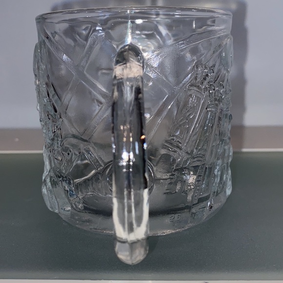 Vintage 1995 McDonald's Batman Forever 3D The Riddler Clear Glass Mug/Cup USA - Picture 7 of 9